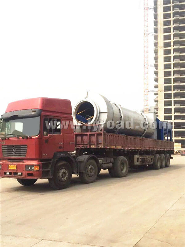 Transport Asphalt Plant in the Night